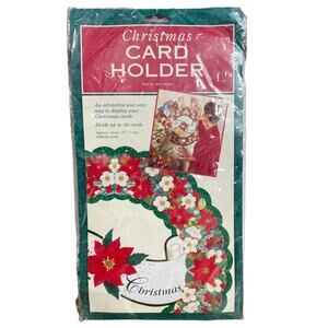 Die Cut Wreath Christmas Card Holder Vintage 80s 1985 Minds Eye Bath England